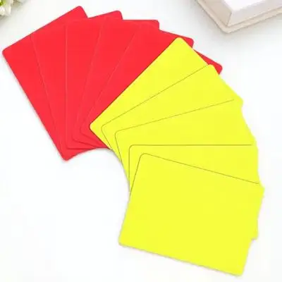 

10Pcs Multi-Function Referee Cards Red Yellow Soccer Cards for Football Games Professional Grade PVC Material Easy to Carry