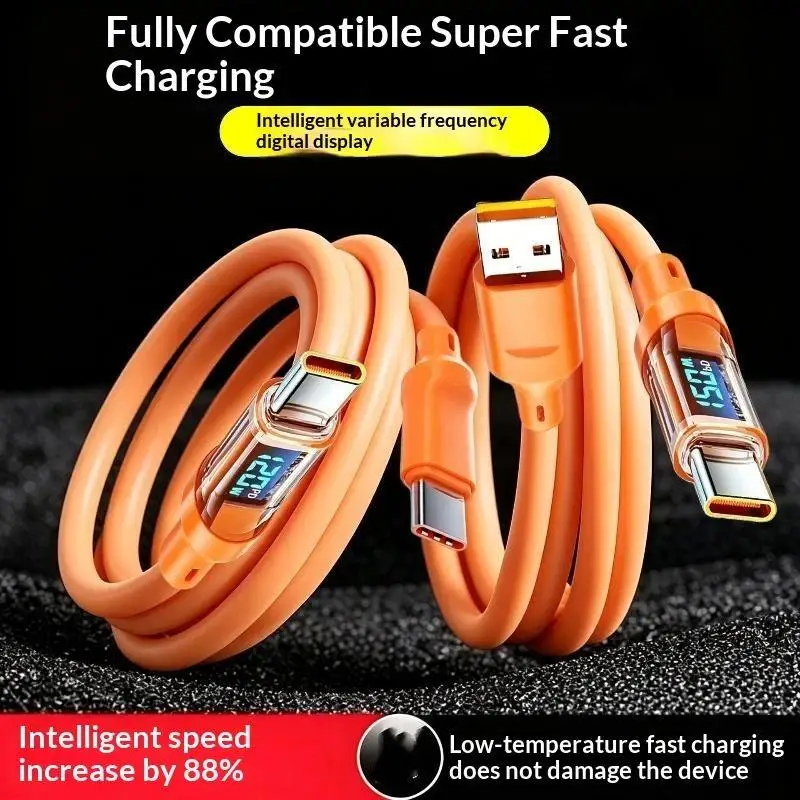 Кабель-usb-c-и-c-c-для-быстрой-зарядки-120-Вт-с-цифровым-led-дисплеем-для-oppo-и-vivo