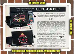 Metal Sign - 1971 Lite Brite Toy- 10x14 inches