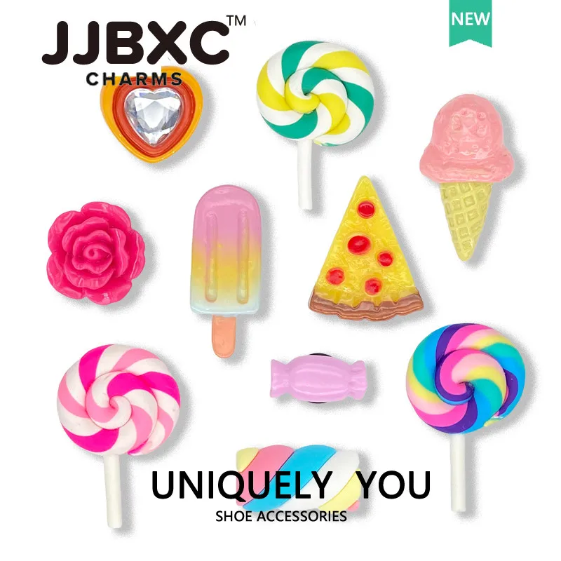 JJBXC charm for crocs  shoe clip accessories Fun Color Candy DIY Fashion Shoes Decorations
