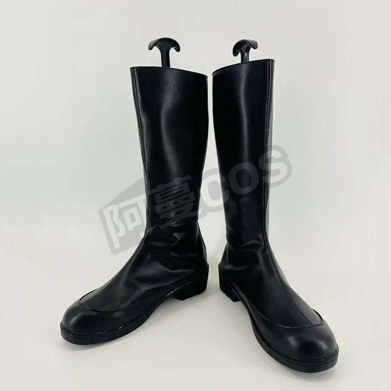 Anime AKUTA Zanka Nijiku Buty do Cosplay Czarne Kozaki do Kolan Męskie Damskie Anime Halloween Karnawał Impreza Buty do Odgrywania Ról Personalizowane
