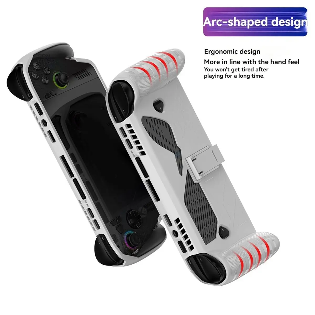 Case for Ally X with Built-in Kickstand Anti-Slip Shockproof Ergonomic Grip Protective Cover A