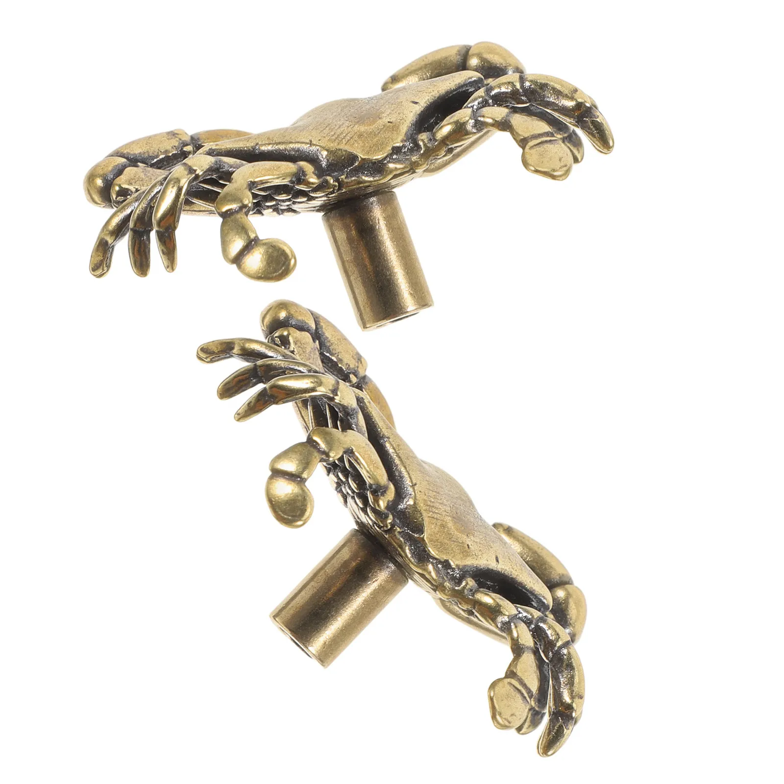 

2 шт. латунные ручки-крабы в морском стиле для дверей, ящиков и шкафов