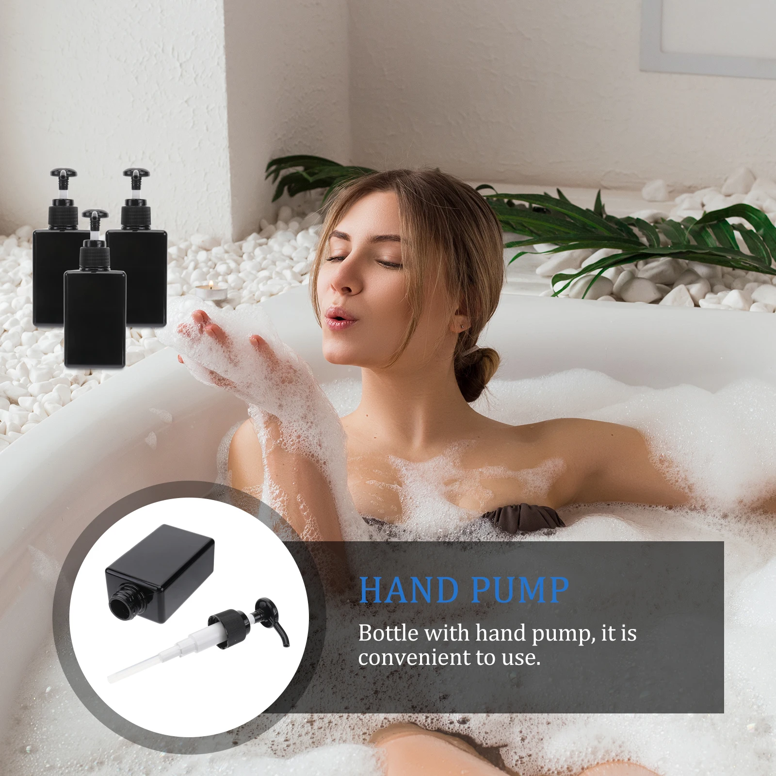 

3 Pcs Toiletry Gel Simple Skincare Containers Lotion Shampoo Fashion Bottle Liquid Dispenser with Pump Filling Bridegroom