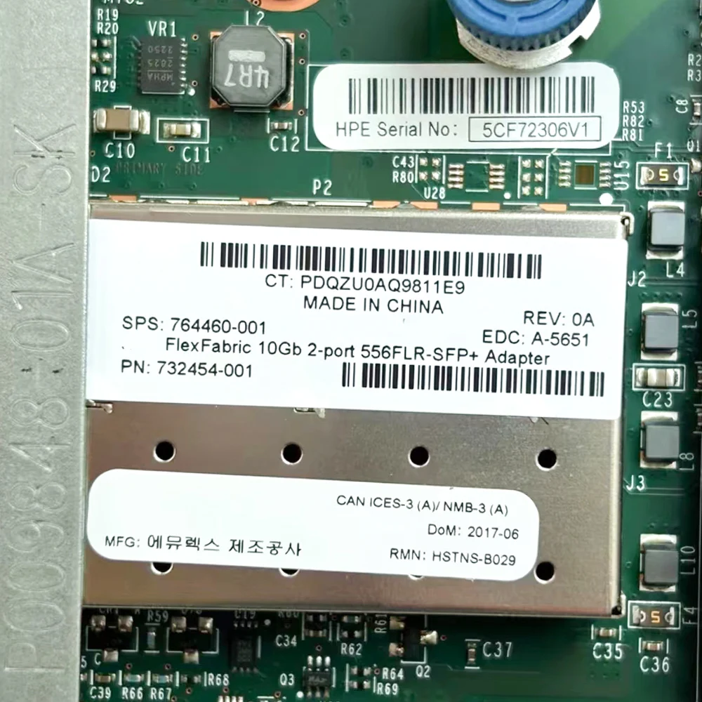 Original FLEXFABRIC 10GB Dual Port 556FLR-SFP+ 732454-001 764460-001 PCIe ADAPTER  2-Port 10 Gigabit Network Card 556FLR