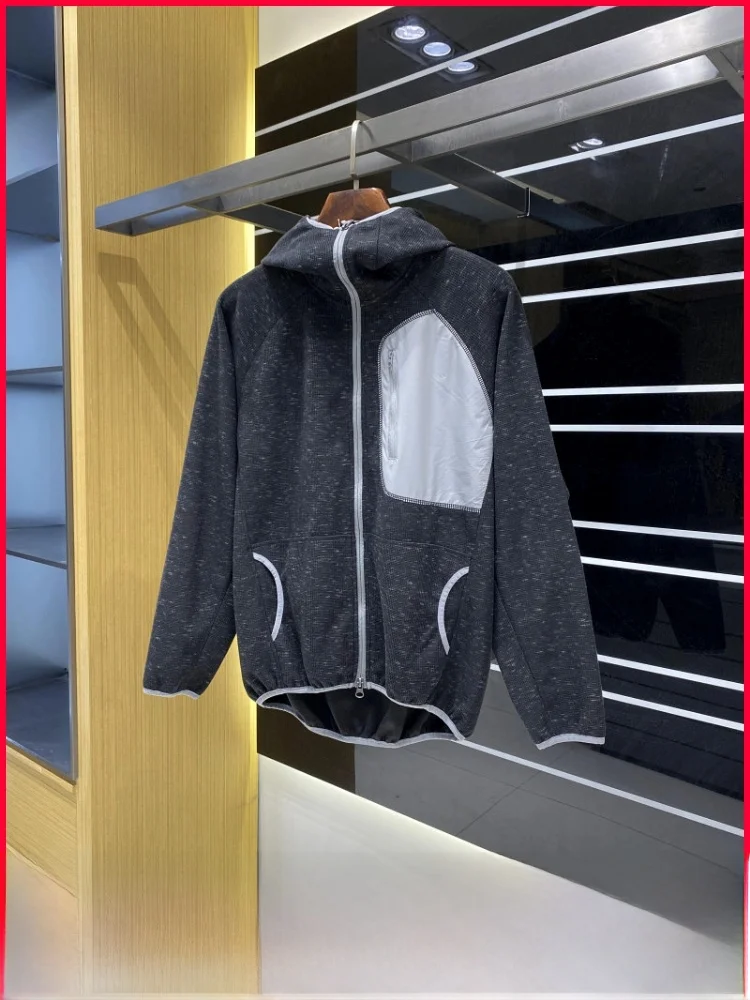 

Повседневное мужское спортивное пальто на открытом воздухе Jaet с кукурузным узором, бархатное пальто с капюшоном, подходит для длинной свечи, застежка-молния сбоку