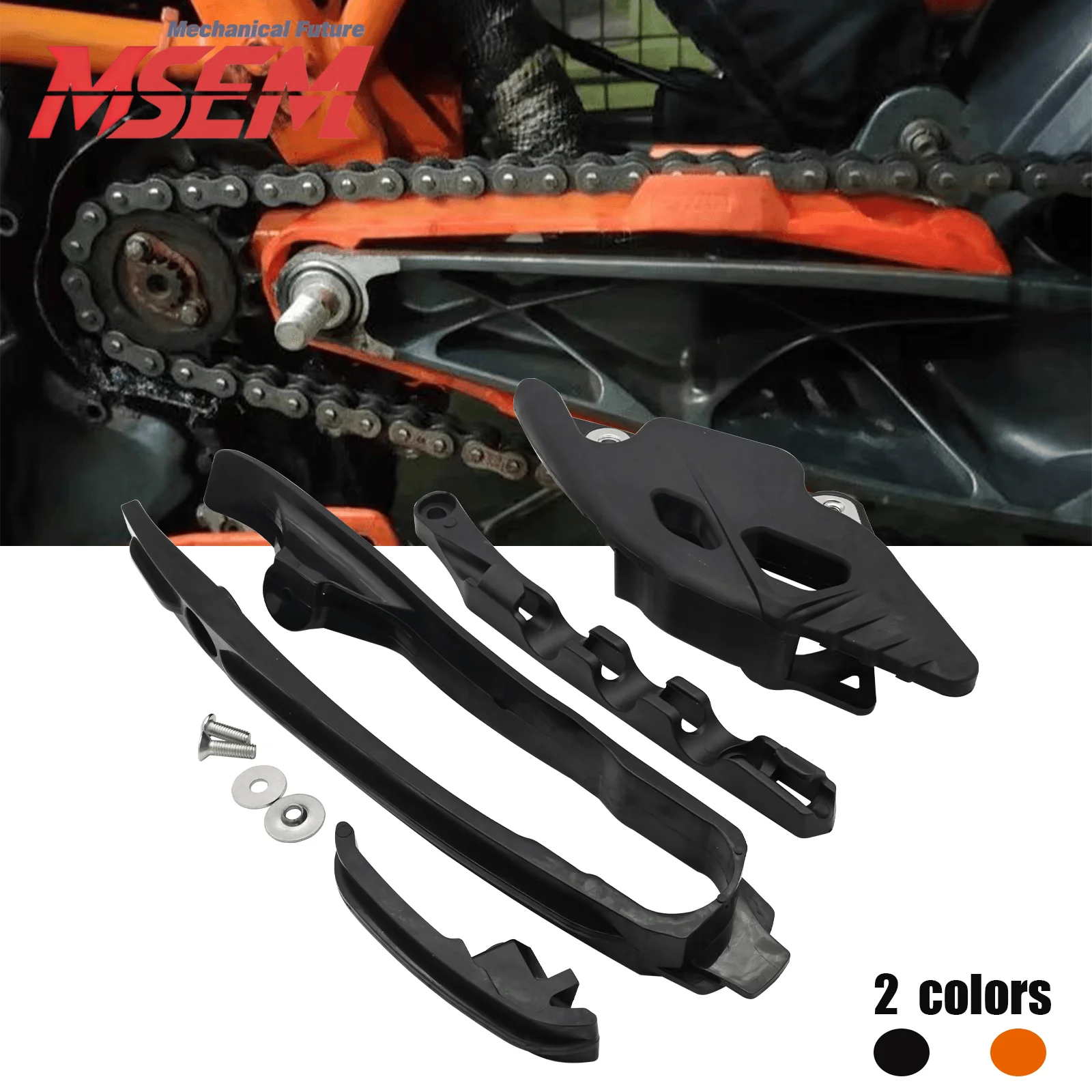 

Swingarm Chain Slider Guard Guide Brake Hose Clamp For KTM SX SXF EXC EXCF XC XCF Husqvarna FE TE 2024