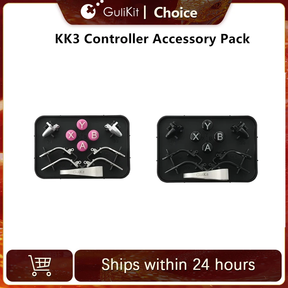 GuliKit For GuliKit KK3 Max KK3 Pro Controller Accessories Pack with 6 Rear Paddles,4 PC Layout ABXY Button,1 Keycap Puller