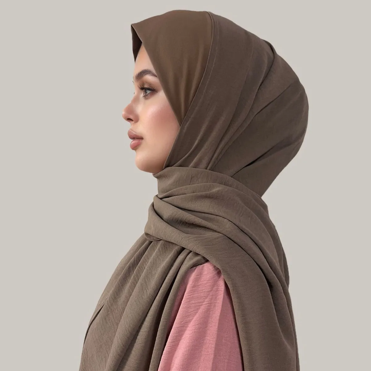 

Ид креповый мгновенный шарф, мусульманский хиджаб, платок-тюрбан, шали, исламская повязка на голову, Амира Рамадан, никаб, Nikab, женские шарфы