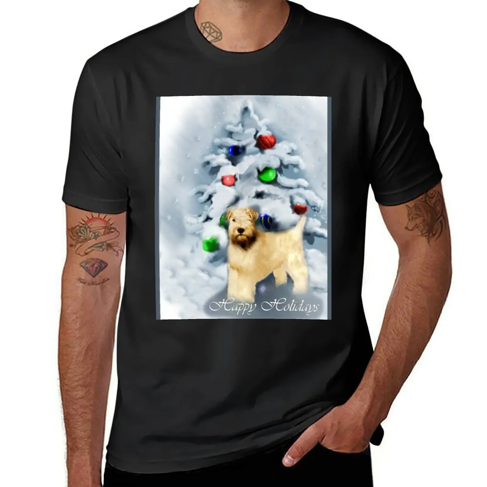 

Soft Coated Wheaten Terrier Christmas Gifts T-Shirt anime summer 2025 T-shirt men