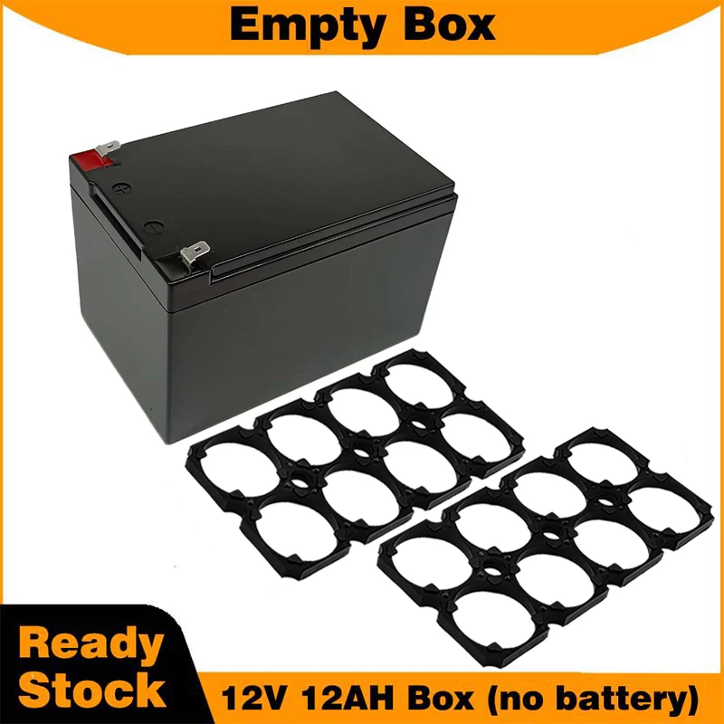 Empty Battery Encloser for 12V 12AH LiFePO4 Battery Pack Support DIY 32650 Pack Replacement Parts Plastic Battery Case