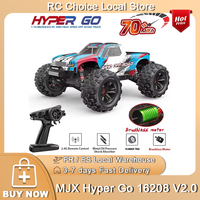 MJX 16208 V2.0 1/16 Rc Cars 4WD Off-Road Racing Truck Brushless 2.4g RC Cars Hyper GO High-speed Drift Remote Control Car Toys