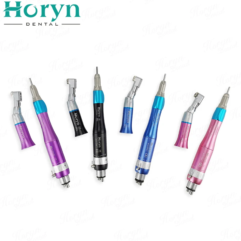 Push Button Colorful Surgical Low Speed Handpiece Kit with External Water Spray