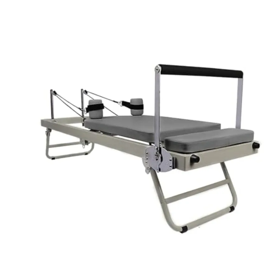 

Складной тренажер для пилатеса для домашнего использования, регулируемая кровать для тренировки мышц тела, компактный дизайн, черная рама, выдерживает до 300 кг