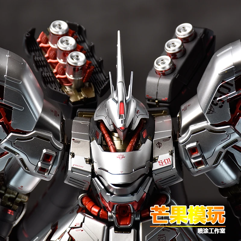 

DABANN MG 1/100 Model MSN-04 SAZABI Ver .KA Silver Special coating plating Mobile Suit Kids Toys Assemble Model For Boy