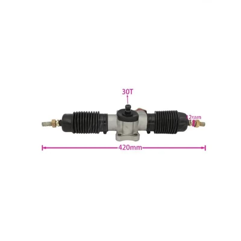 330-440MM Power Steering Rack For Go Kart ATV UTV Buggy Drift Trike DIY Motorcycle Front Wheel Steering With Ball Joints