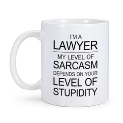 Funny Lawyer Coffee Mug I'm A Lawyer Sarcasm Novelty Tea Cup Best Future New Attorney Mugs Unique Graduation Gifts for Lawyers