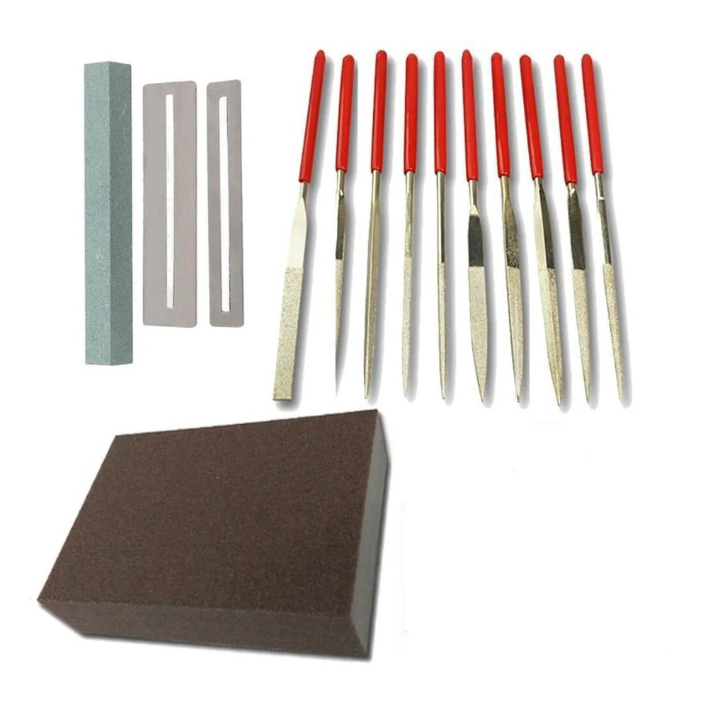 Guitar Fret Polishing File Kit Fret Polishing Protection Gasket Grinding Stone Guitar Repairing Tool Musical Instrument DIY Set
