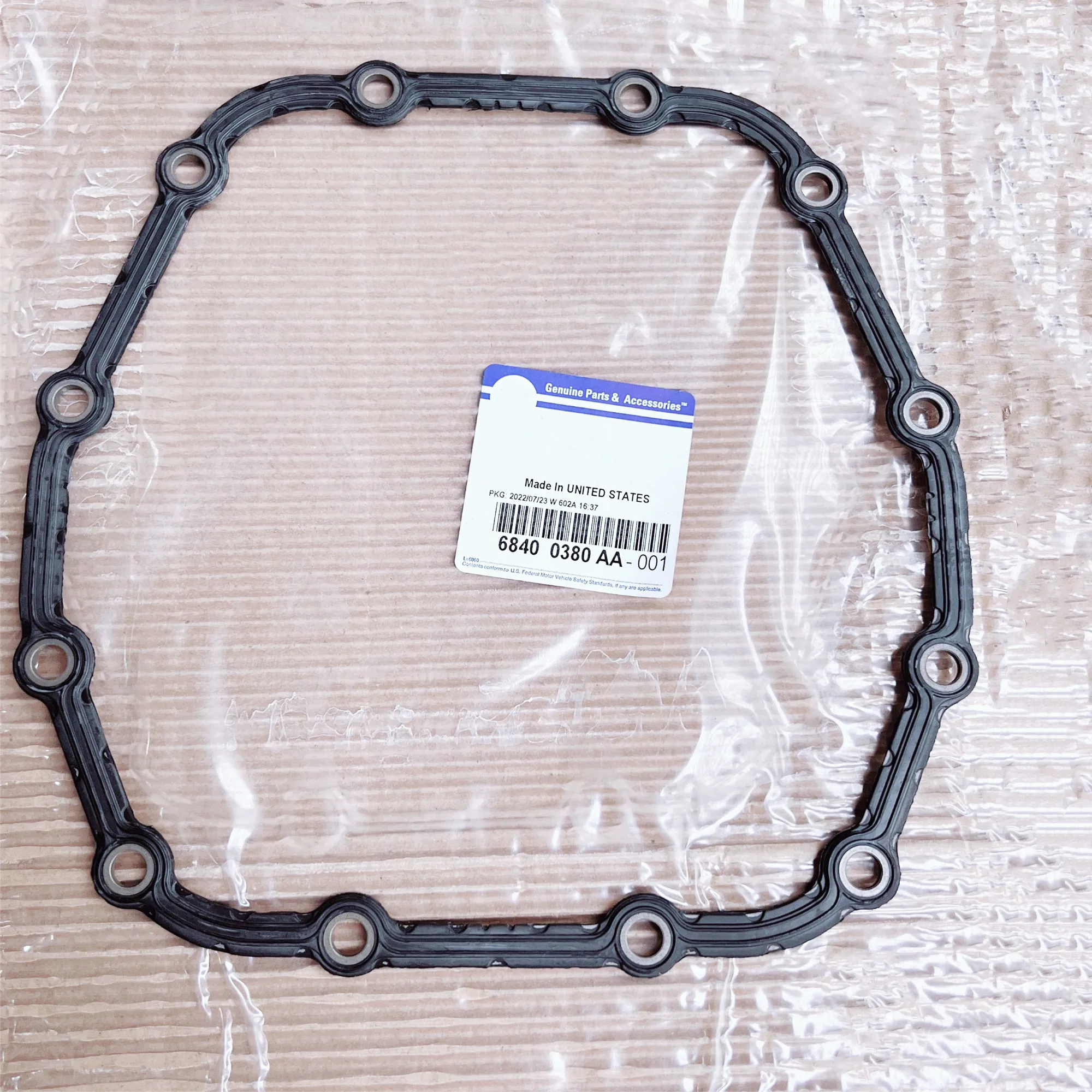 Original Front Axle Housing Gasket (Front Axle Housing Cover Gasket) 68400380AA Suitable For Wrangler JL, Gladiator JT, 2018-202