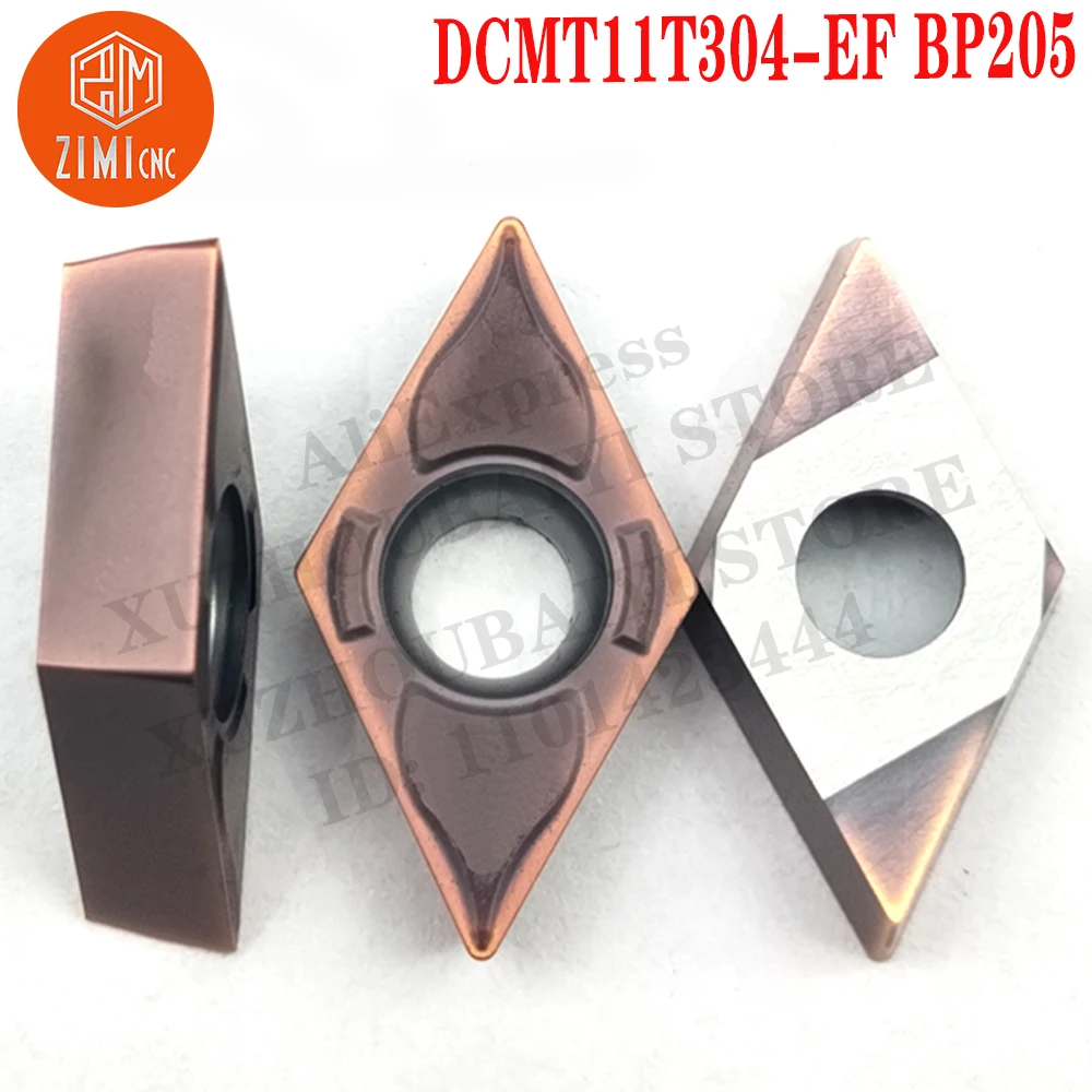 

DCMT11T304-EF BP205 DCMT 11T304 carbide inserts turning tools lathe turning inserts nternal turning tool mechanical metal lathe