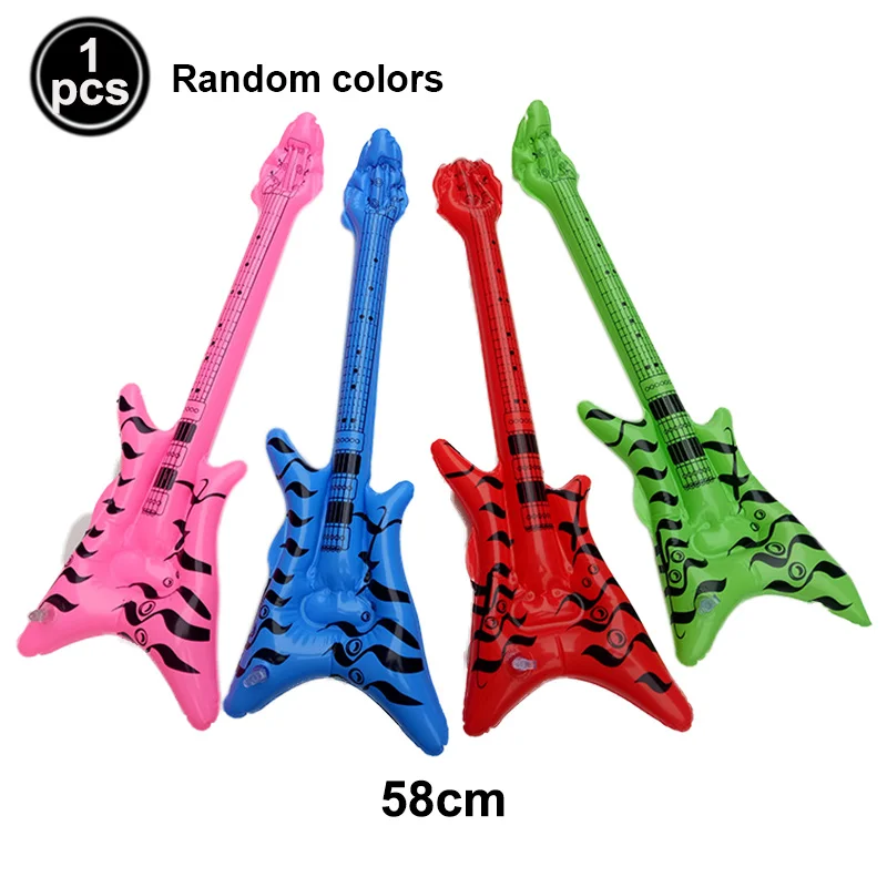Aufblasbarer Musik instrument Ballon 80er 90er Jahre Party dekorationen Gitarre Saxophon Klavier Keyboard Ball Konzert Rock Party Requisiten – Detail 5
