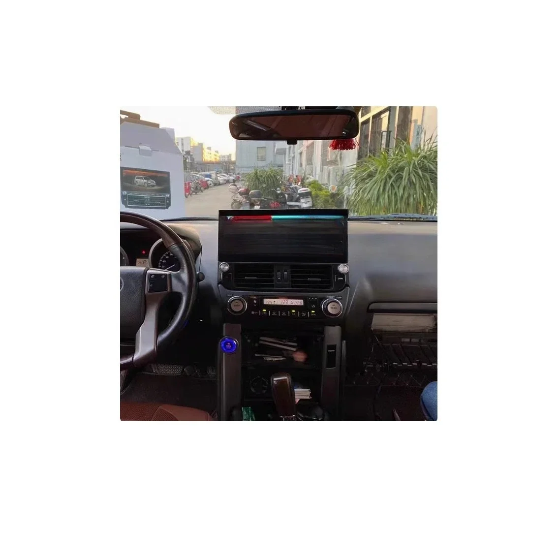 Suitable for Toyota Overbearing Prado platform 12.3 inch full fit Android large screen navigation