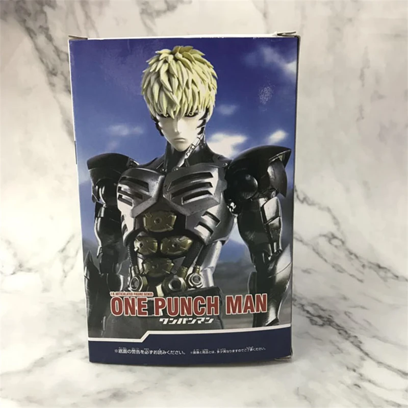 In Stock Anime Figure One Punch Man 20CM Genos Demon Cyborg Genos PVC Movable Assembled Action Figure Model Doll Toys Gift