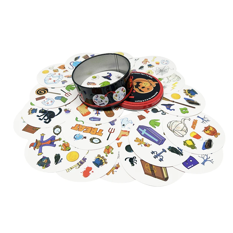 اختبار بقعة البصر الخاصة بك، ألعاب لوح البطاقات، صندوق حديد، ألعاب عائلية مضحكة للعطلات والتخييم والأصدقاء، هدايا عيد الميلاد والهالوين