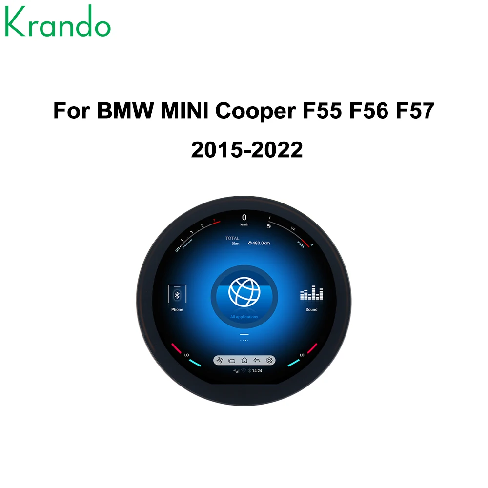 Krando 11.8 Inch Car Radio Carplay For BMW MINI Cooper F55 F56 F572015-2022 Multimedia Monitors Car Accessories Navigation