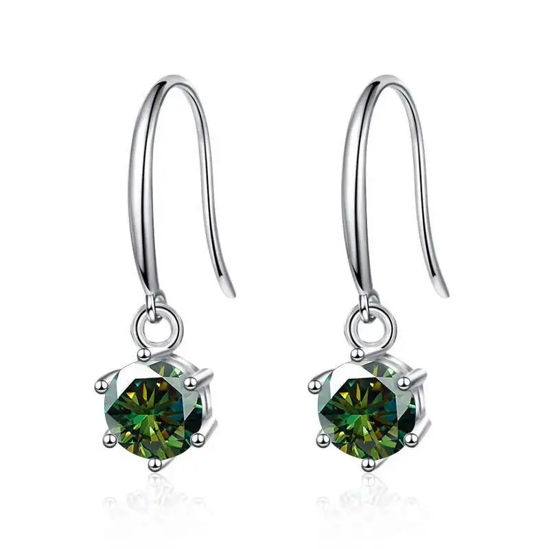 JoiasHome Tropfenohrringe aus 925er-Sterlingsilber, 0,5 Karat, funkelnder Moissanit, für Damen, klassischer edler Schmuck, besteht den Diamanttest – Detail 10