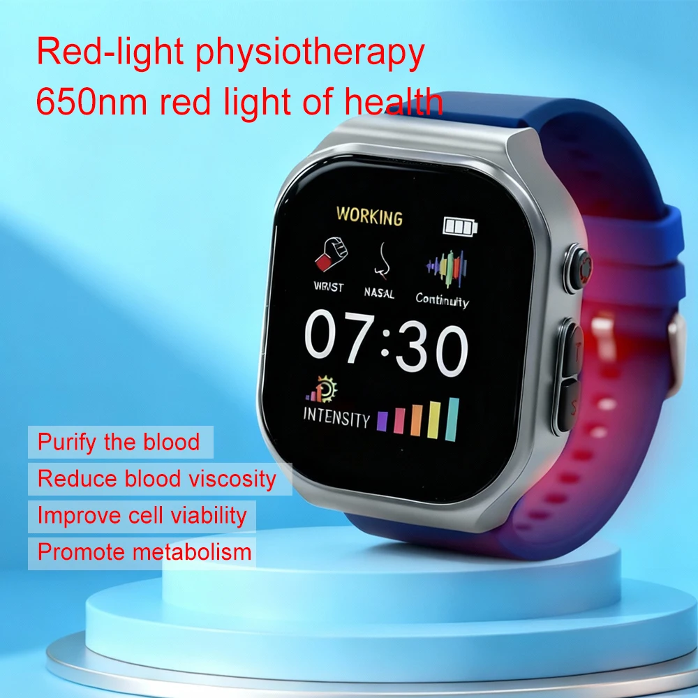 3-in-1 Red Light Irradiate Device for Ears Nose & Wrist 16 Holes 650nm Infrared Watch Rechargeable Ear Nasal Care Sinus Comfort