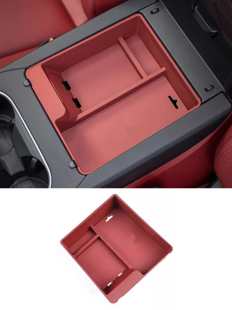 

Car armrest storage box organizer storage box For Porsche Cayenne 2018 2019 2020 2021 2022 2023 Auto Accessories