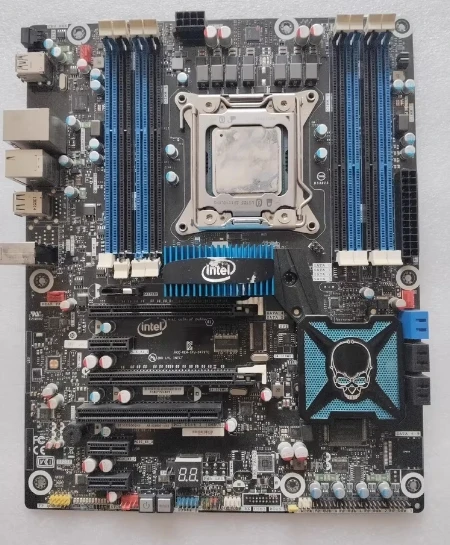 90% New X79 DX79TO For Intel Skull System High-end Luxury LGA 2011 DDR3 Motherboard Support E5 I7 3960X