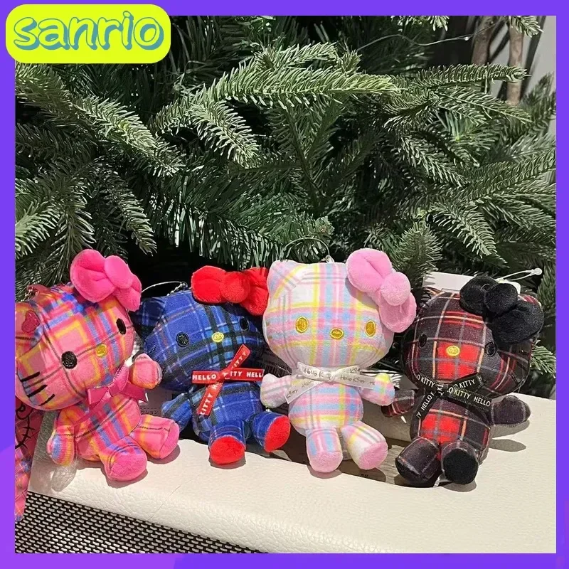 Kawaii أنيمي الكرتون متقلب سلسلة Kt القط أفخم دمية قلادة الرجعية متقلب أفخم ظهره قلادة لطيف أفخم مفتاح سلسلة