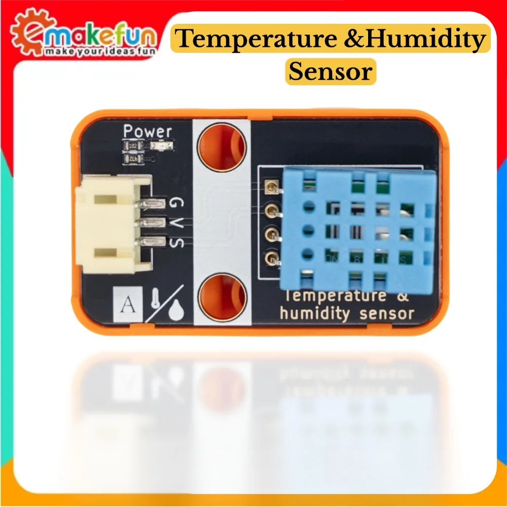 DHT11 Temperature and Humidity Sensor, 3.3V/5V, for Arduino / ESP32 / micro:bit / Raspberry Pi DIY Smart Home Projects
