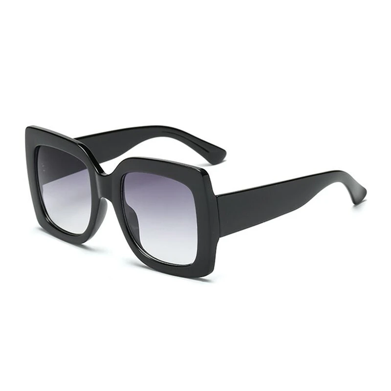Fashion Square Sonnenbrille Frau Vintage Marke Designer Übergroßen Sonnenbrille Weibliche Retro Gradienten Redgreen Oculos De Sol