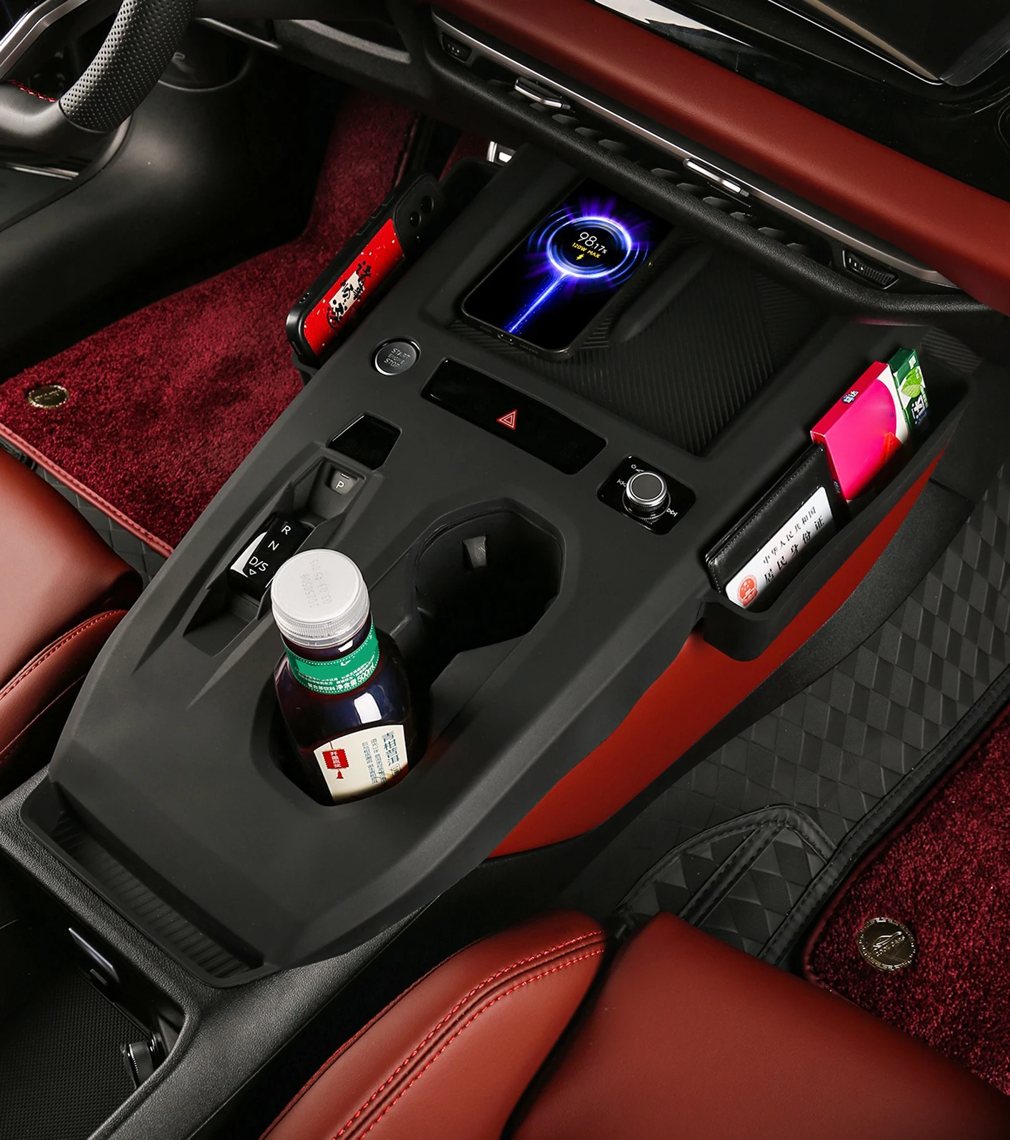 لأودي A5L B10 2025 2026 LHD وحدة التحكم المركزية والعتاد التحول بطانة حماية من السيليكون غطاء تراكب الديكور اكسسوارات السيارات الداخلية 1 قطعة