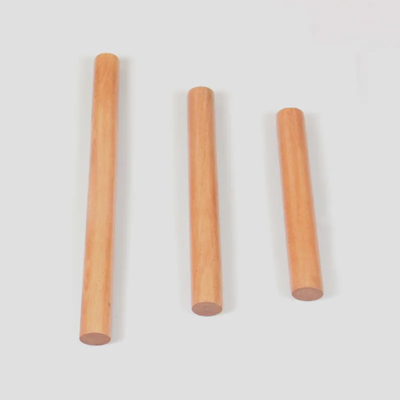 16/25/30/40CM Solid Wood Rolling Pin Kitchen Beech Baking Tools Crafts Baking Fudge Cake Decorative Pressing Stick