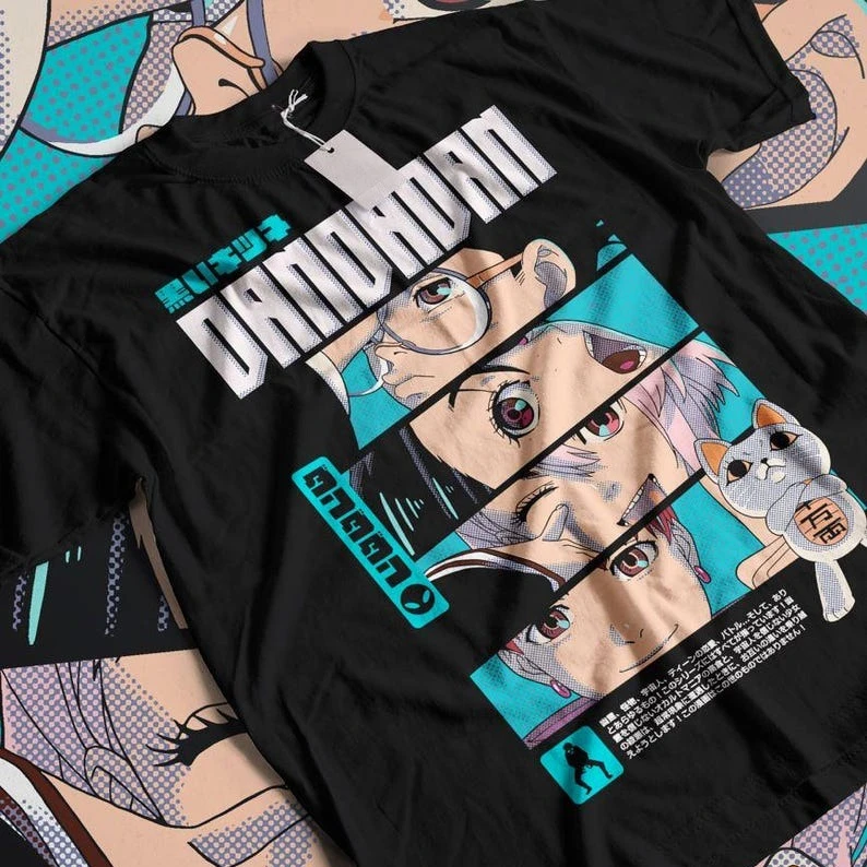 Bestseller Japanisches Anime Dandadan T-Shirt Y2k Unisex Gothic Baumwoll-Mode-T-Shirt Lässiges Loses Kurzarm-Rundhals-Sommer-Oberteil