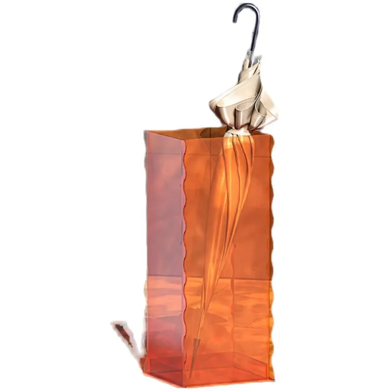 

Light luxury transparent acrylic commercial hotel umbrella rack, umbrella storage barrel rack at the entrance of home classroom