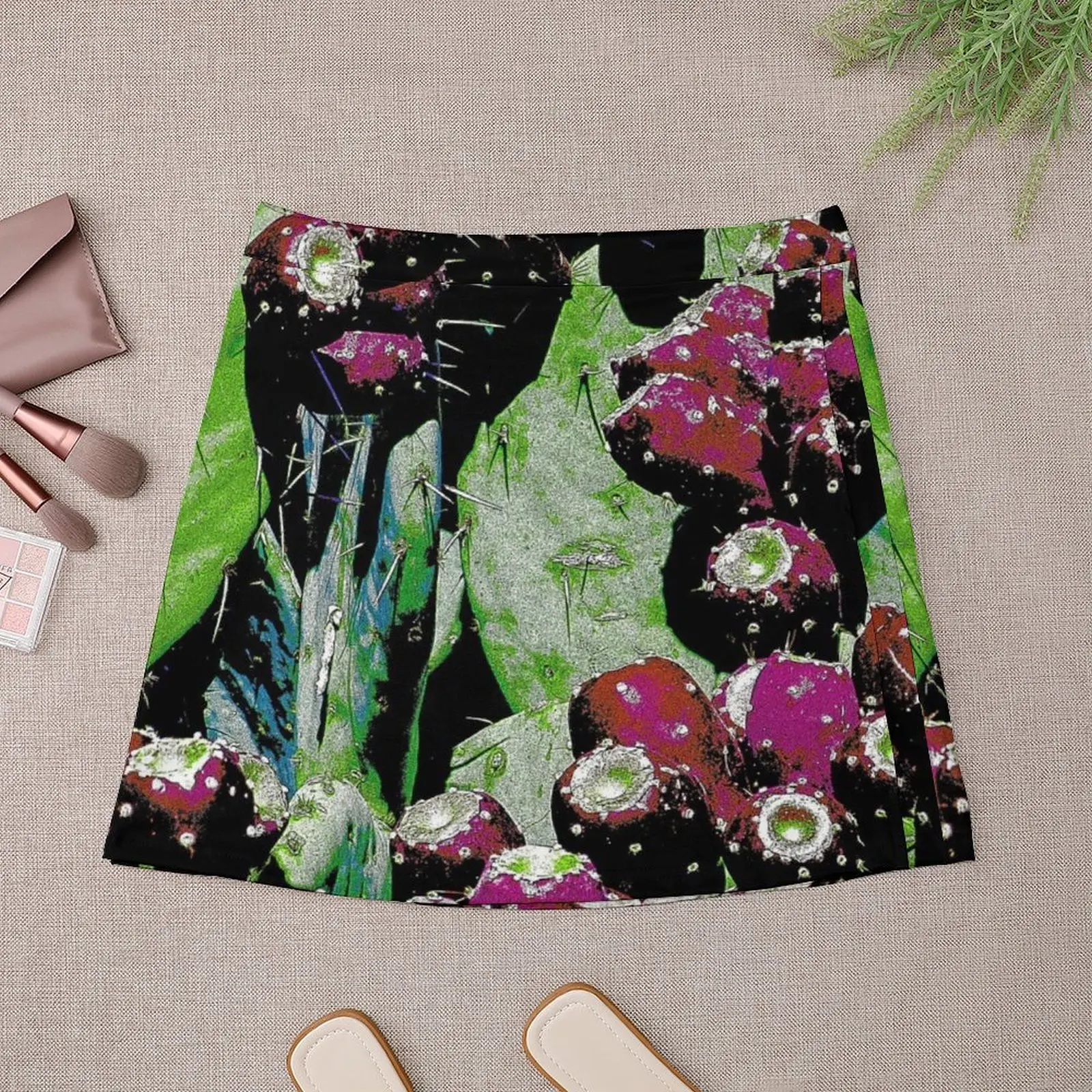 Prickly Pear Cactus Mini Skirt girls skirt cosplay summer clothes Women's summer skirt Mini