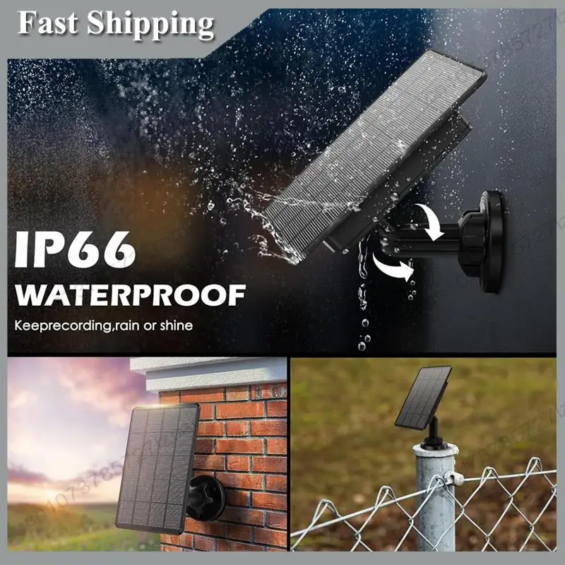 

-A99Z 12V/1A 6V/2A Solar Panel Micro-USB+Type-C Outdoor Solar Cells Charger Solar Panels For Security Camera Home Light System