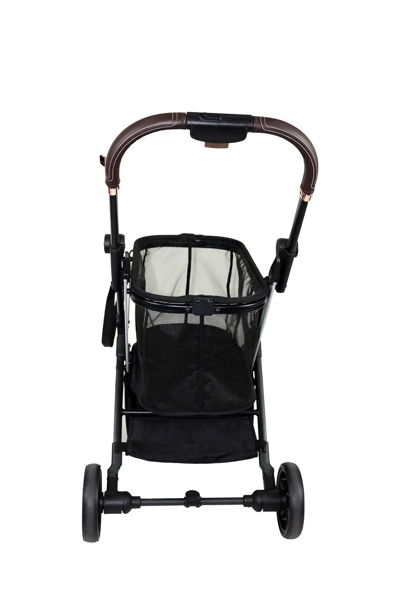 أربع عجلات عربة التسوق في السوبر ماركت خفيفة الوزن قابلة للطي سيارة تخييم في الهواء الطلق عربة الحيوانات الأليفة سلة نوع عربة