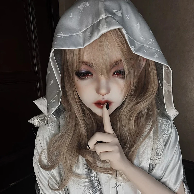 Maski BJD z żywicy, półgłowa/cała głowa, oczy Kigurumi, crossdress, cosplay, japońskie anime, unisex, maski, oczy i peruka