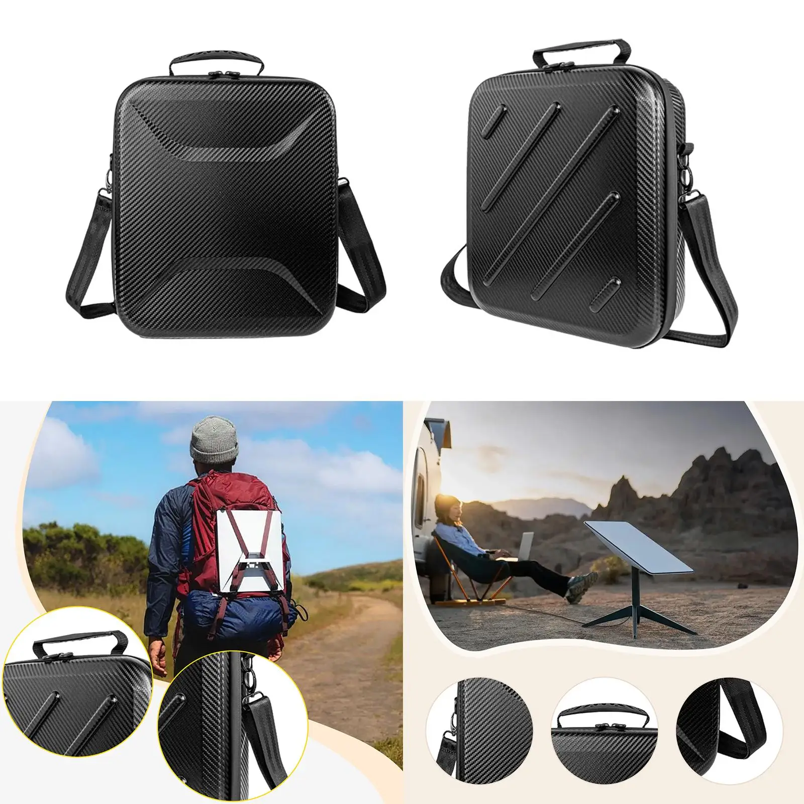 Waterproof Carrying Case for Starlink Mini Multipurpose Dustproof for Router, Cable & Adapter 35x30x11.5cm