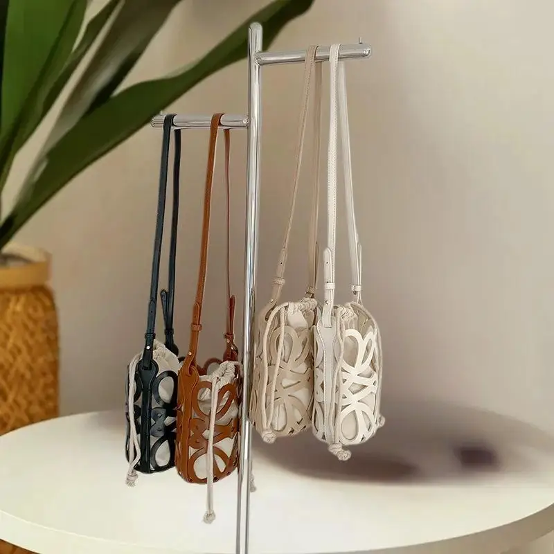 

Универсальная женская сумка; Французский холщовый стиль ведра с дизайном на шнурке