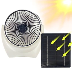 Solar Panel Fan Portable Solar Fan with USB Solar Powered Camping Fan Desk Fan for Outdoor Camping Hiking Fishing Travel