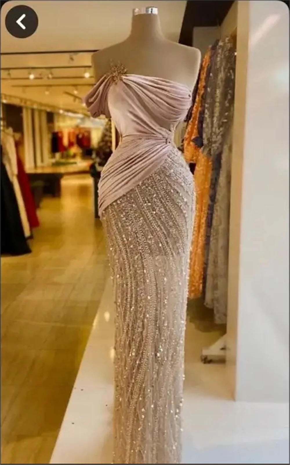 Strapless Pink Velv… - image