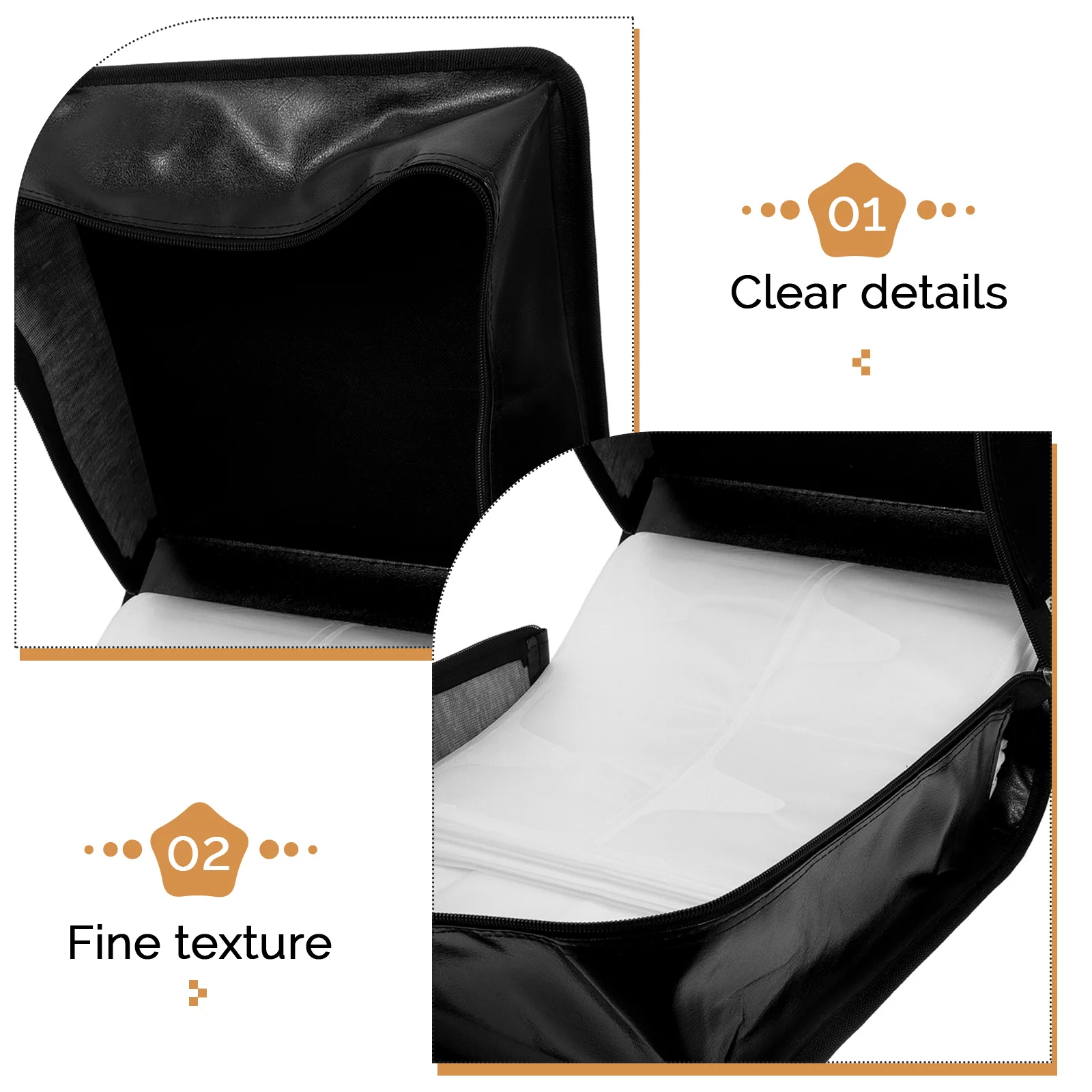 500pcs CD Package Book Binder Dvd Case Holder Large Capacity 500 Discs Pu Against Scratches Dust Portable