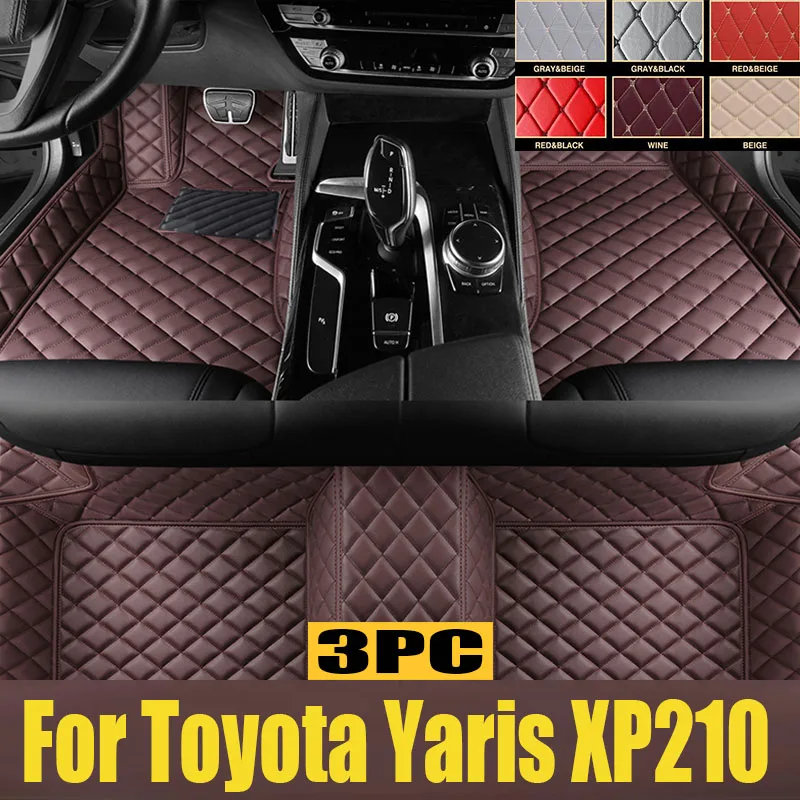 Car Floor Mat for Toyota Yaris XP210 Mazda2 Hybrid 2020~2023 Waterproof Foot TPE Liner Carpet Pad Custom Cover Rug trunk mat